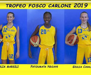 Fatoumata Ndiaye, Giulia Marsili e Giulia Cavalzani parteciperanno al Torneo Carloni 2019